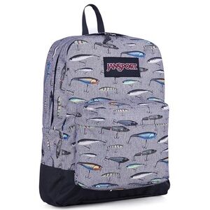 *Rare* Jansport Fishing Lure Printed Backpack